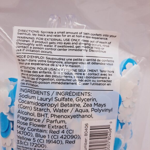 Holiday Bath Bundle Christmas Snowflake Bath Confetti & Marshmallow Hand Cream - Picture 4 of 6